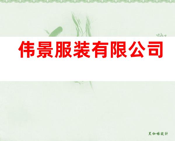 伟景服装有限公司